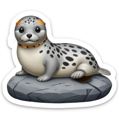 Harbor seal sticker