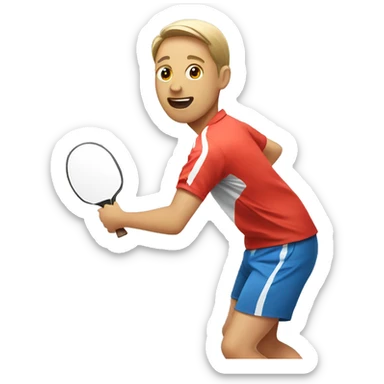 people playing table tennis sticker