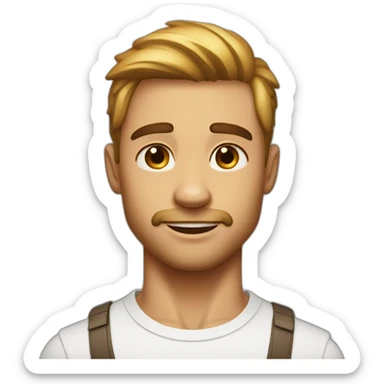 1.8 slight muscle lines, sunny puppy handsome guy, straight man sticker