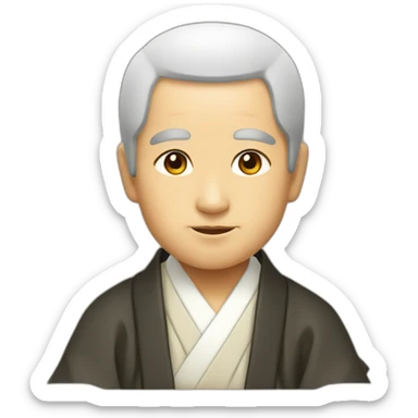 Shinto priest sticker