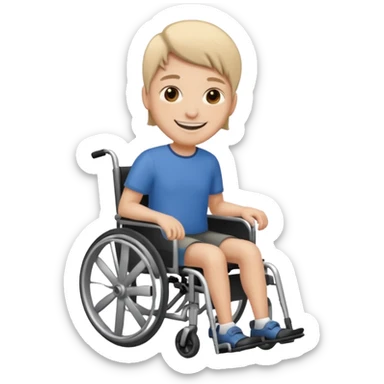 Disabled wheel chair user sticker