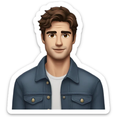 guy looklike Jacob elordi sticker