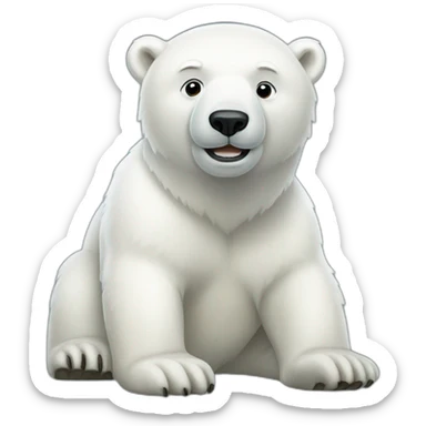 polar bear sticker