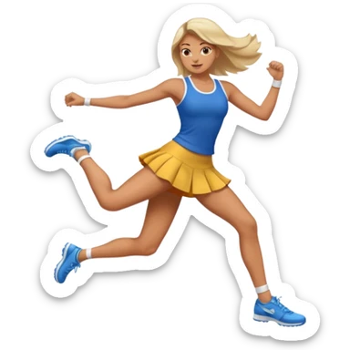 woman hit click high legs sticker