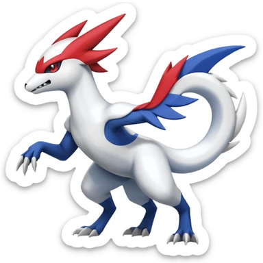 Latias-Reshiram-Zangoose-Absol-Fusion (full body) sticker