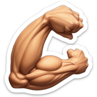 REALISCTIC MUSCULE ARM  sticker