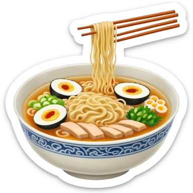 Create a bowel of ramyen sticker