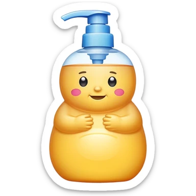 body wash bottle, fat bottle sticker