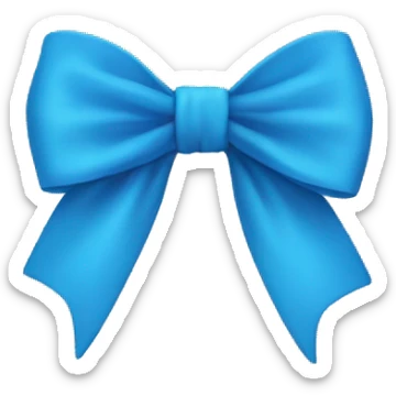 Blue Bow sticker