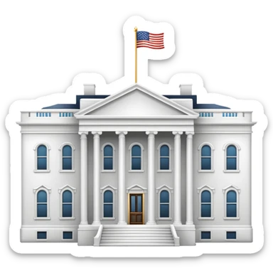 White House aesthetic  sticker