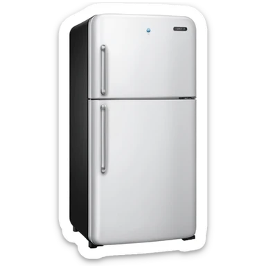 white fridge sticker