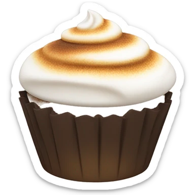 S’mores cupcake sticker