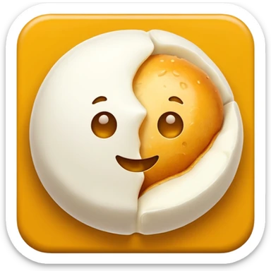 Mozzarella cheese balls sticker