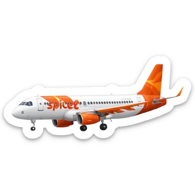 Spicejet A320neo flight sticker