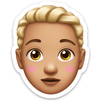 baby pinnk brow sticker