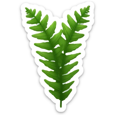 Stiff bristle fern sticker