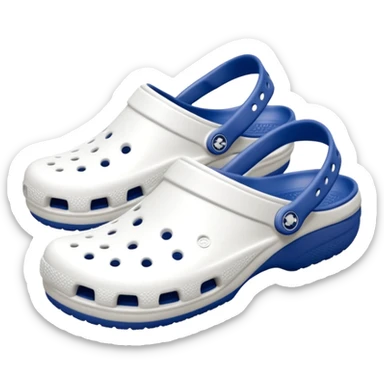 Pure white Crocs clogs, all-white straps and sole, no blue or other colors, matte white material, ventilation holes, dark background, realistic product photo, monochrome white only, no logos. bottom white sticker