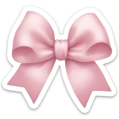 Light pink bow sticker