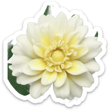 Flower white yellow aesthetic  sticker