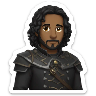Corvo negro feroz sticker