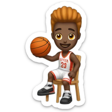 Canasta baloncesto sticker