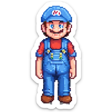 Modern Super Mario sticker