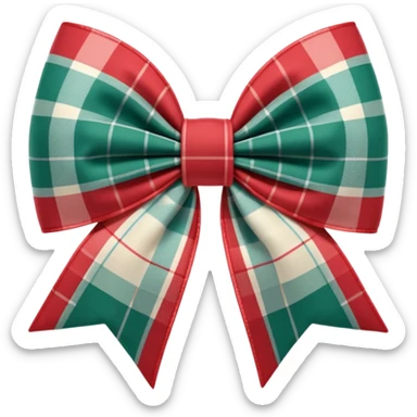 Cottagecore style ultra realistic detailed fabric in cottagecore color scheme  a large 3D bow in a plaid type pattern, isolated, 3d rendering, 8k resolution, DPI 300, Must not be blurry, no emoji icons, must not be low resolution sticker