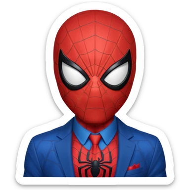 Homem aranha bravo rosto sticker