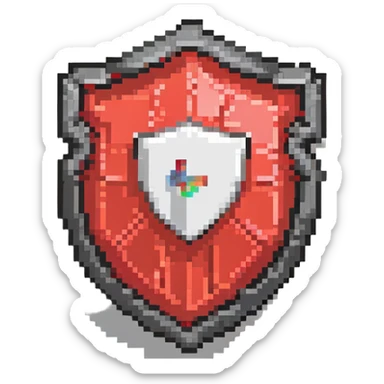 YouTube Premium member badge with red shield and white play button sticker