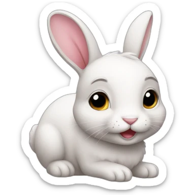 cute rabbit sticker