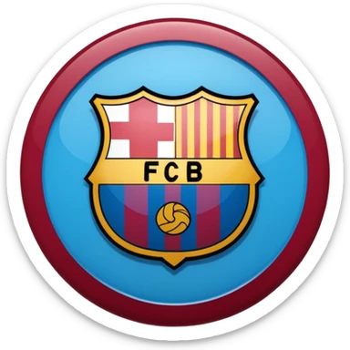 Fc Barcelona logo imoji sticker