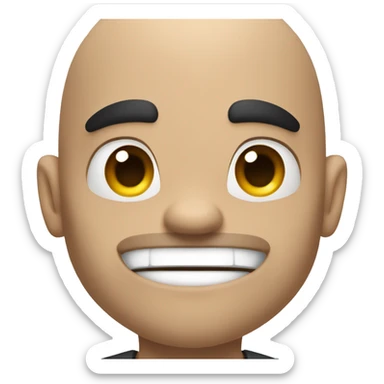 Gym rat with white skin and dark hair and huge muscles  sticker