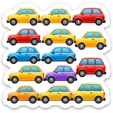 need emojis of cars from cartoons or movies and real life cars sticker