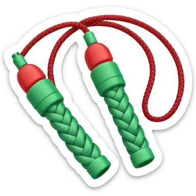 jump rope with christmas color sticker