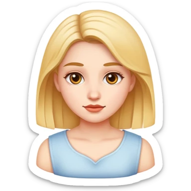 realistic portrait of a girl sticker