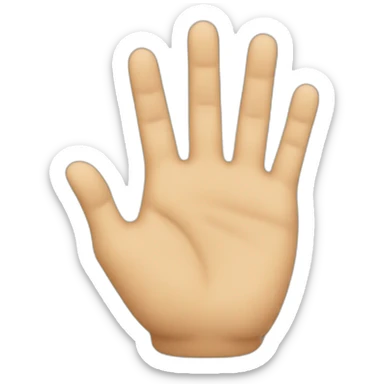 A hand with only the 4th finger raise sticker