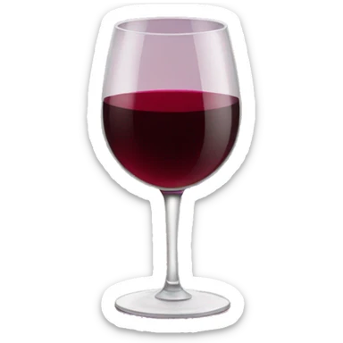 Red wine sticker