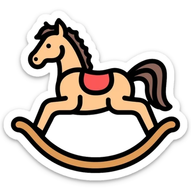 rocking horse sticker
