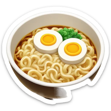 Fancy bowl of Ramen Asian noodles sticker