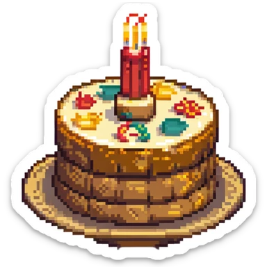 dangao Chinese birthday cake sticker