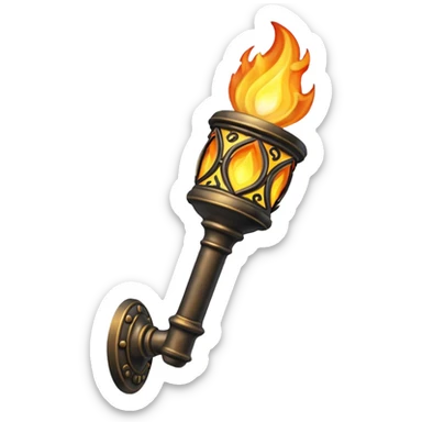 Wall Mounted Torch sticker