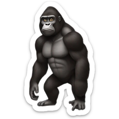 Gorille musculaire sticker
