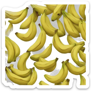 Un gato tirando un platano sticker