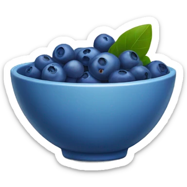 Blueberry in a bowl sticker