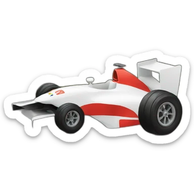 voiture de F1 avec une baguette sticker