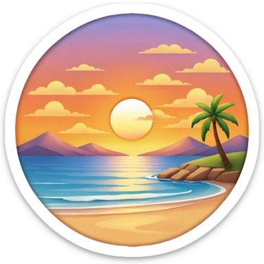 Wind, breeze, calm ,views, sunset, peace sticker