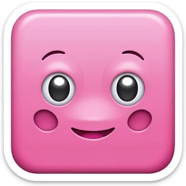 pink simple plan square sticker