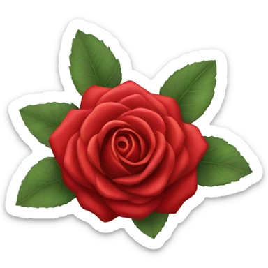 red rose sticker