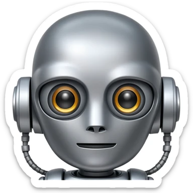 Ai robot grey sticker