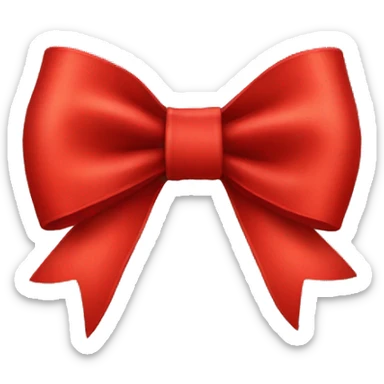 Red bow sticker